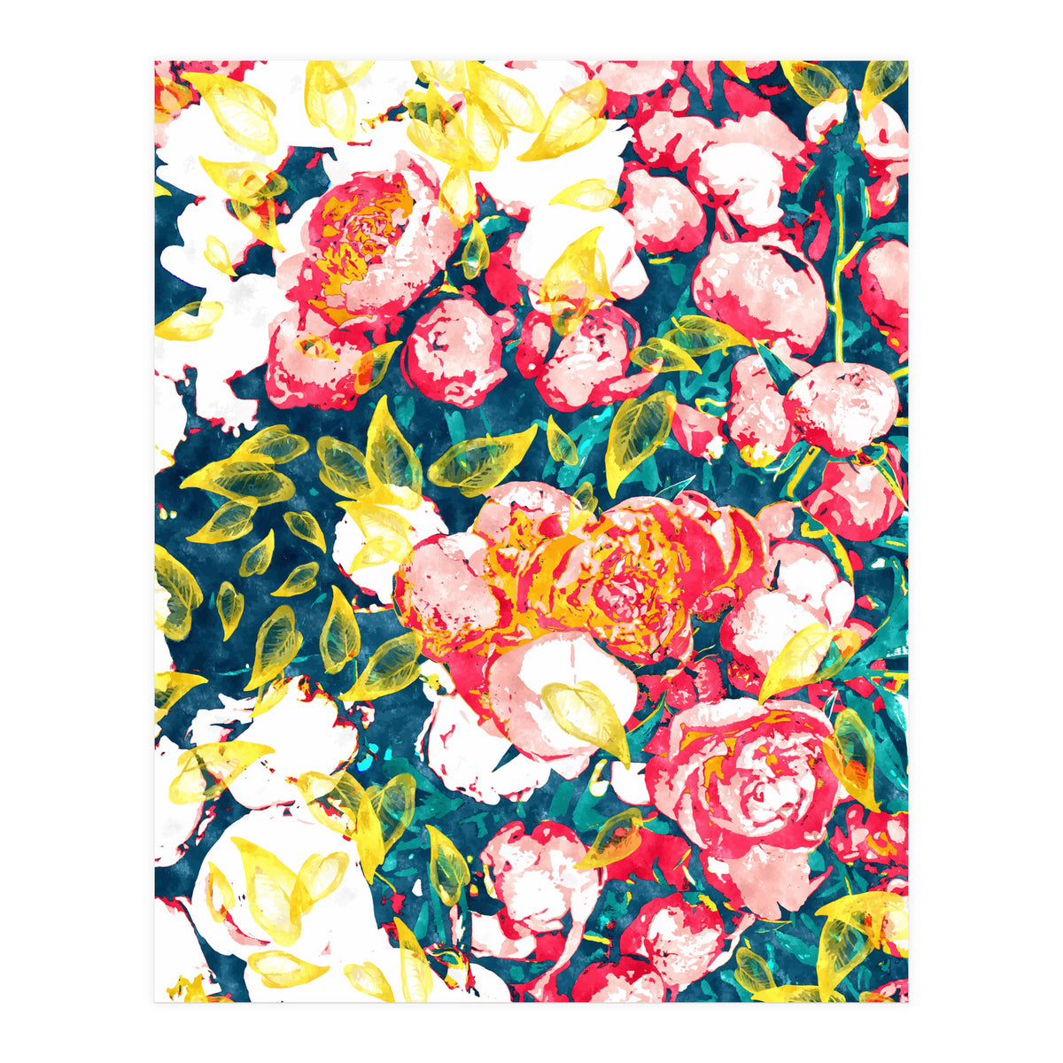 Nature Smiles In Flowers (Print Only)