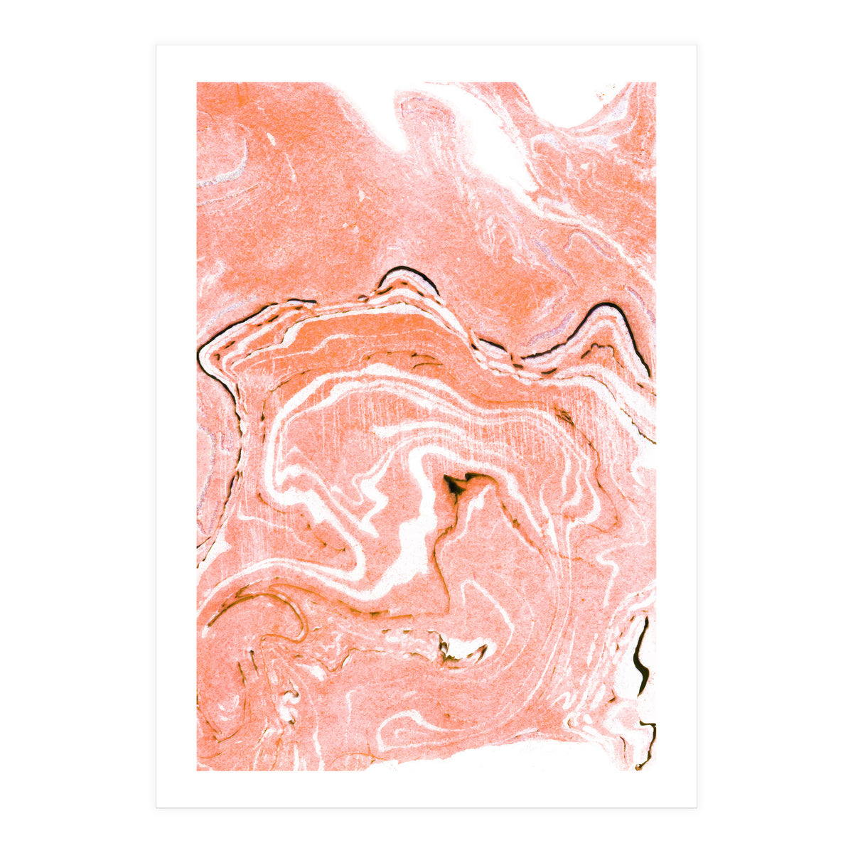 Coral Blush Marble (Print Only)