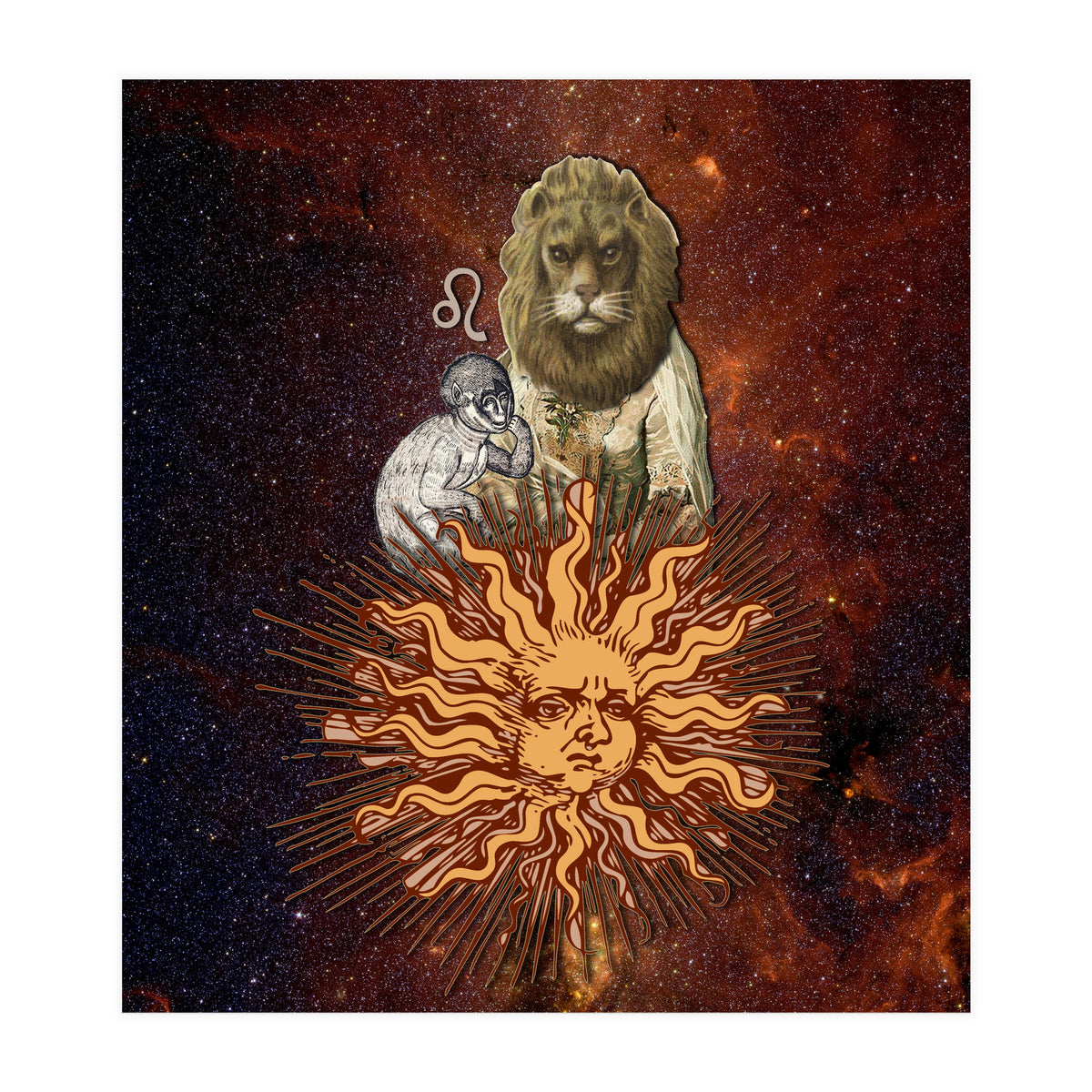 Leo Zodiac Sign (Print Only)