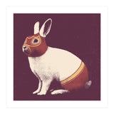 Rabbit Wrestler Square (Print Only) thumbnail
