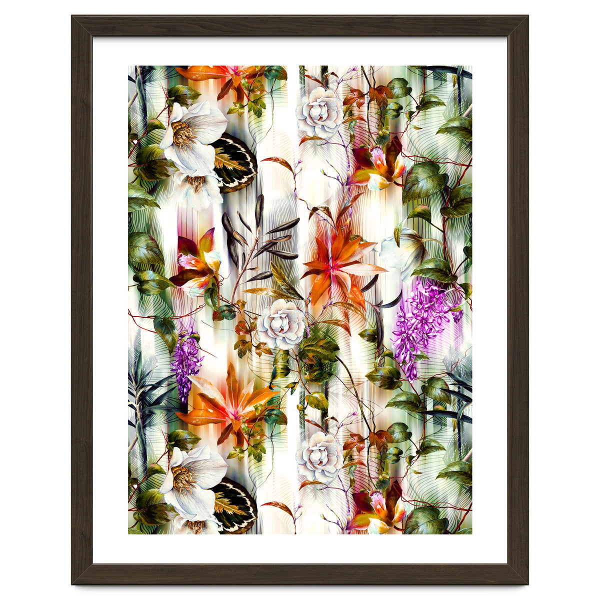 Abstract Motion Blur Floral