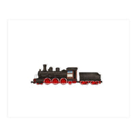 Watercolor Steam Train (Print Only)