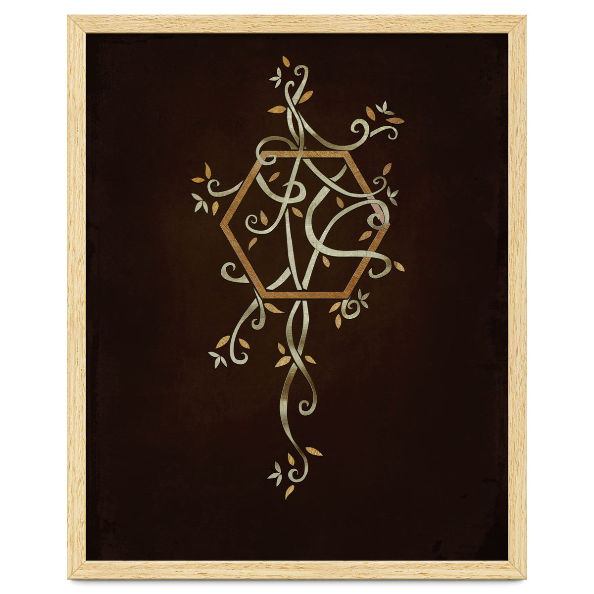 Flowering golden hexagon