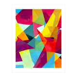 The Abstract Bohemian, Contemporary Geometric Shapes Painting, Eclectic Colorful Maximalist Modern (Print Only) thumbnail