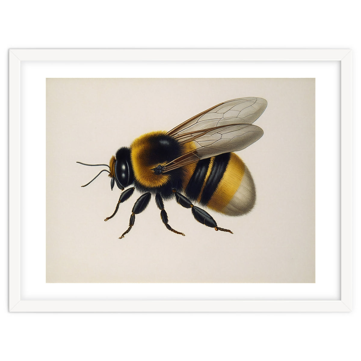 Bumblebee Vintage Illustration
