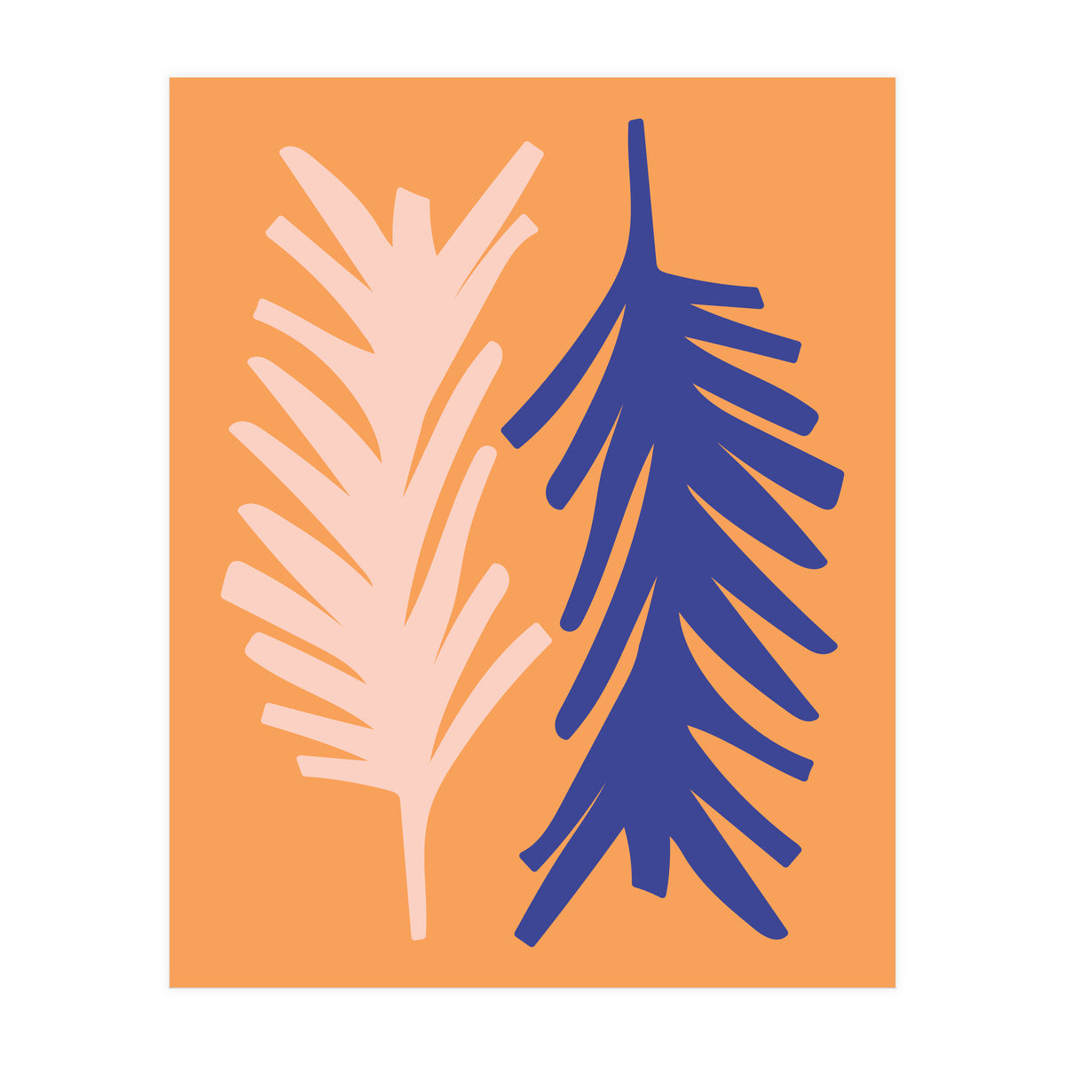 Abstract Leaves Art (Print Only)