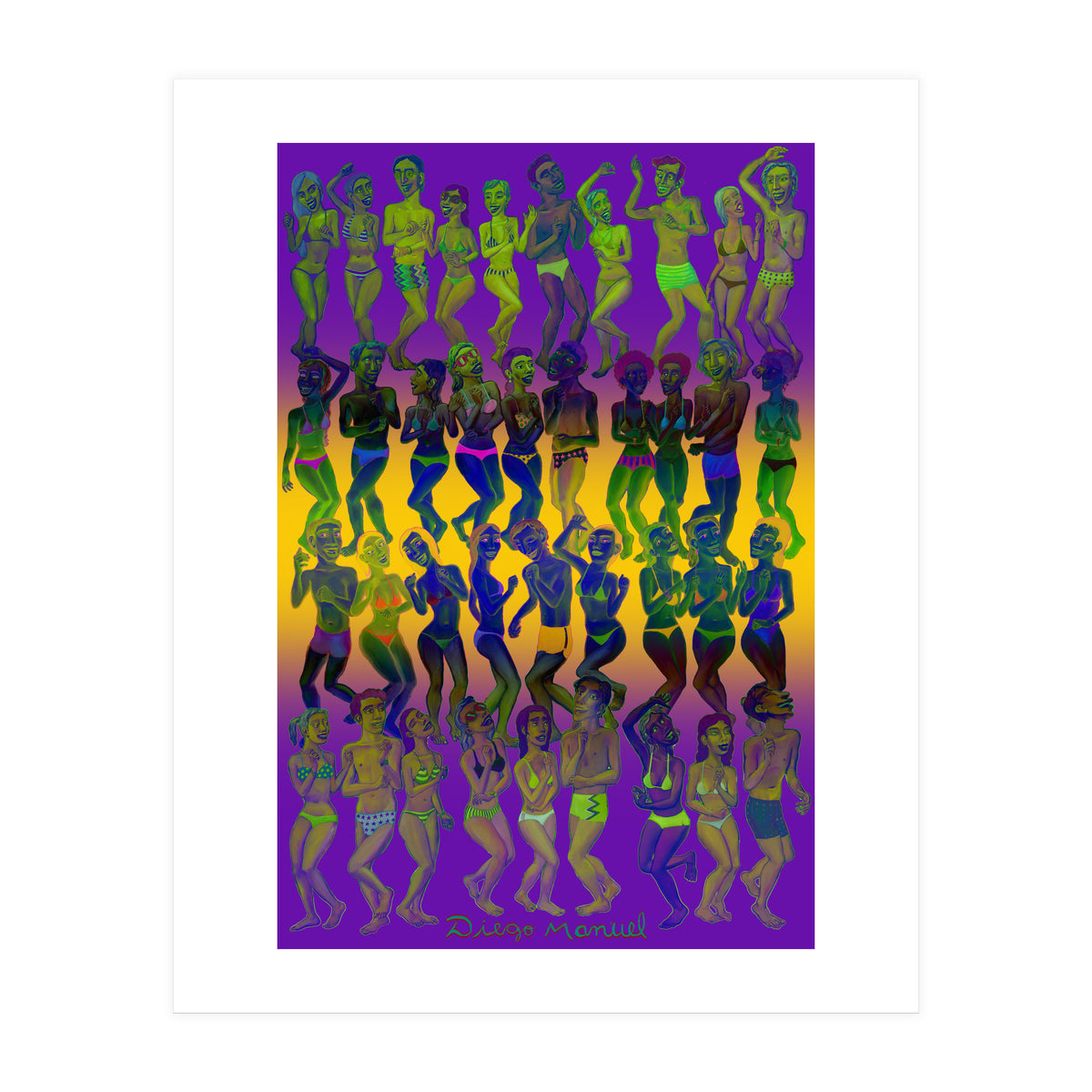 Bailando En La Playa 3 (Print Only)