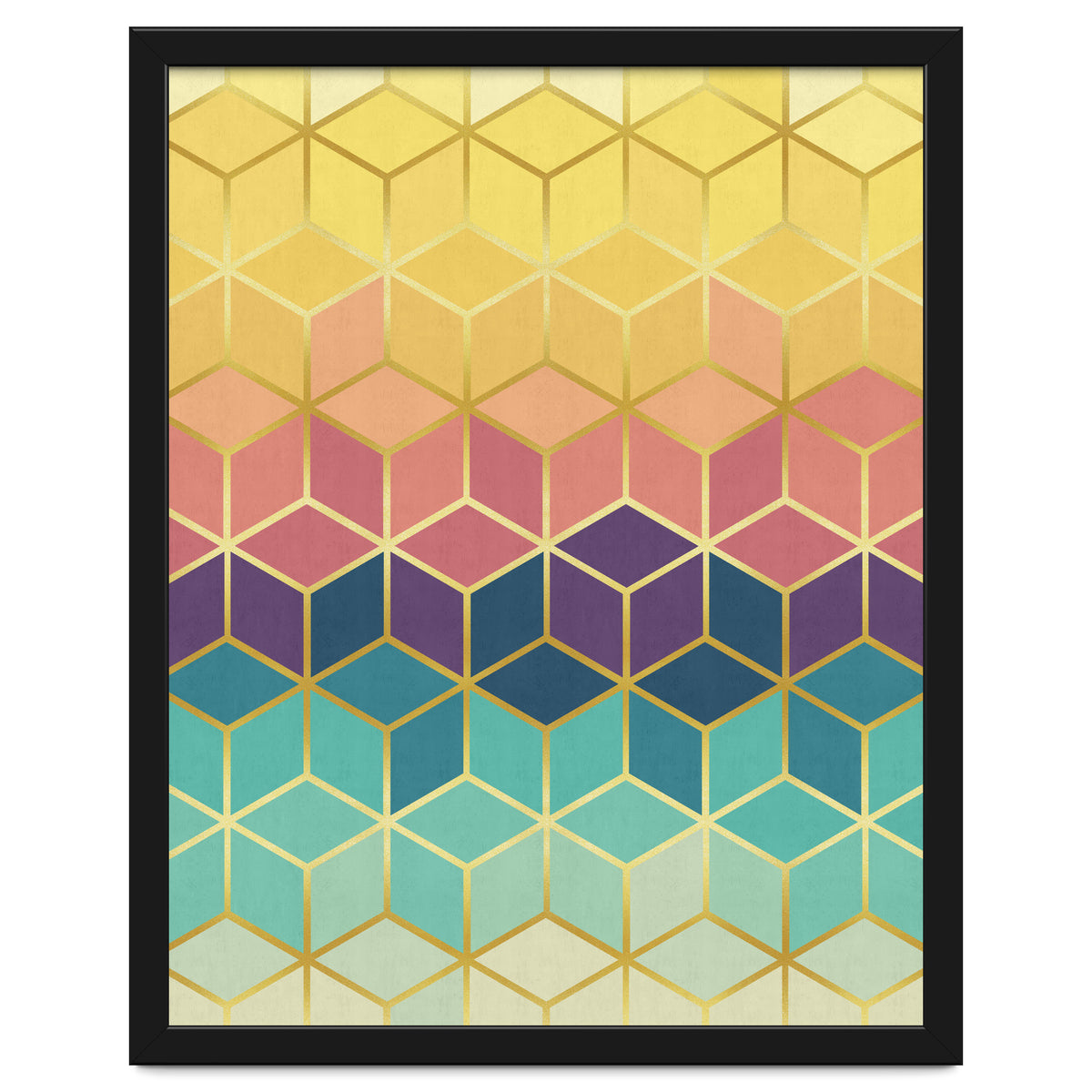 Colorful and golden pattern I