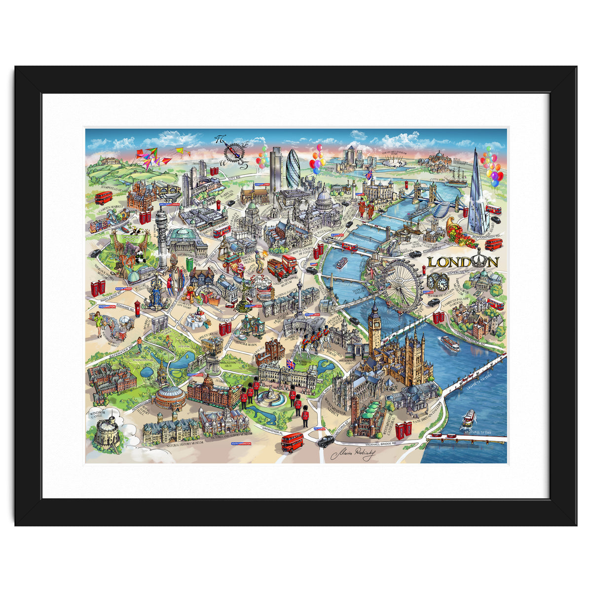 London Map Illustration