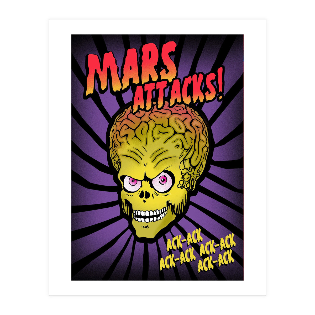 Mars Attacks movie poster (Print Only)