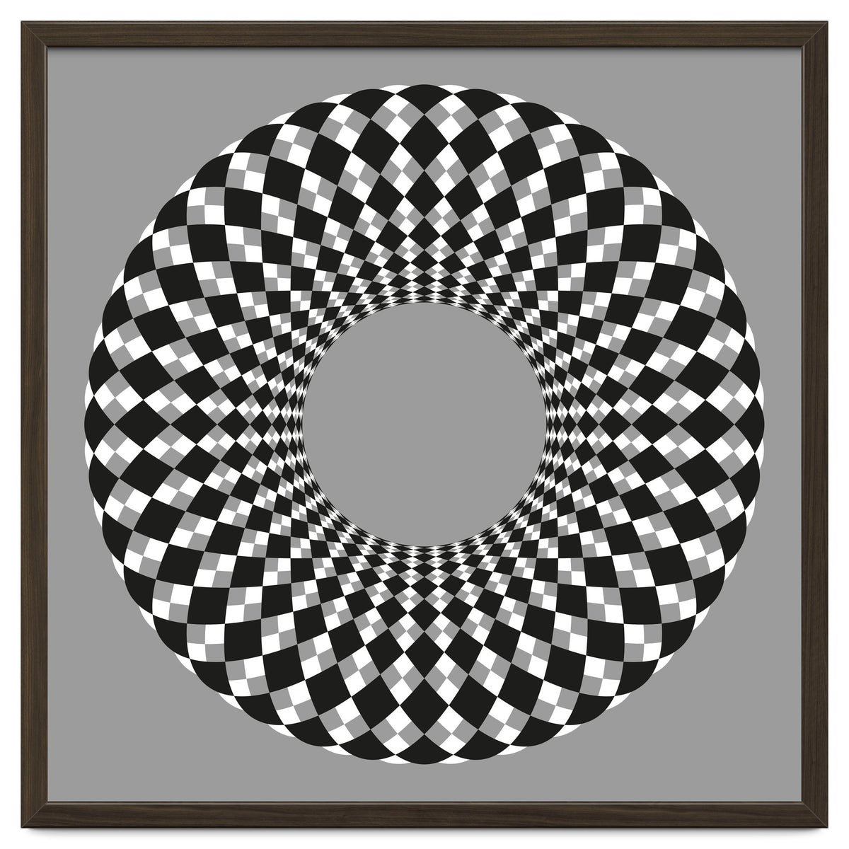 Black and white round