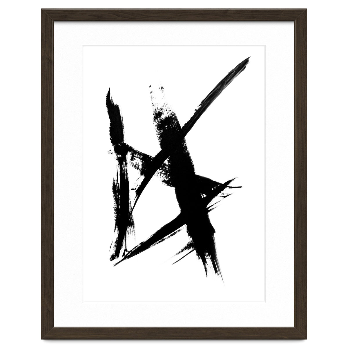 Abstract Brushstroke Print
