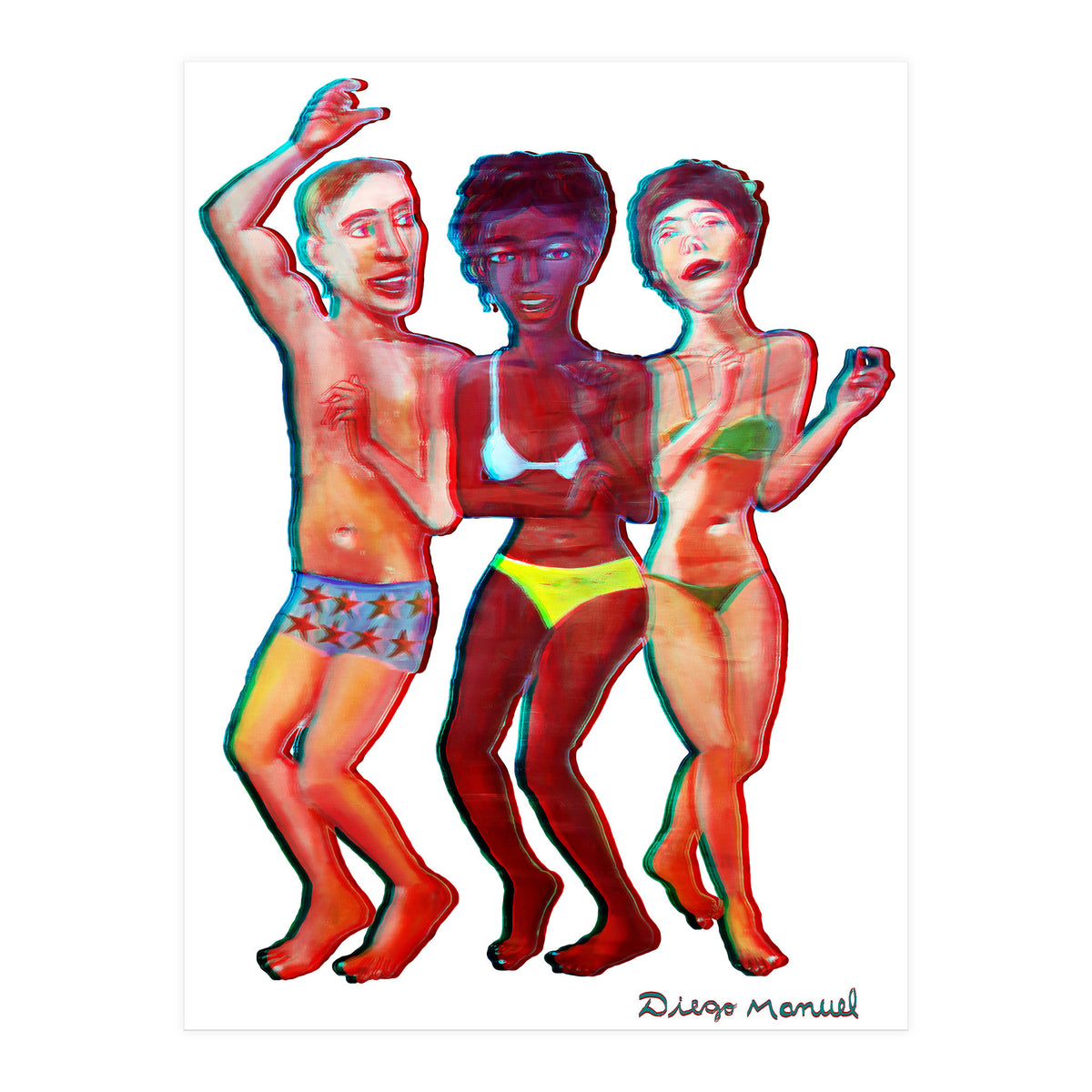 Beach Party 3d 4 (Print Only)