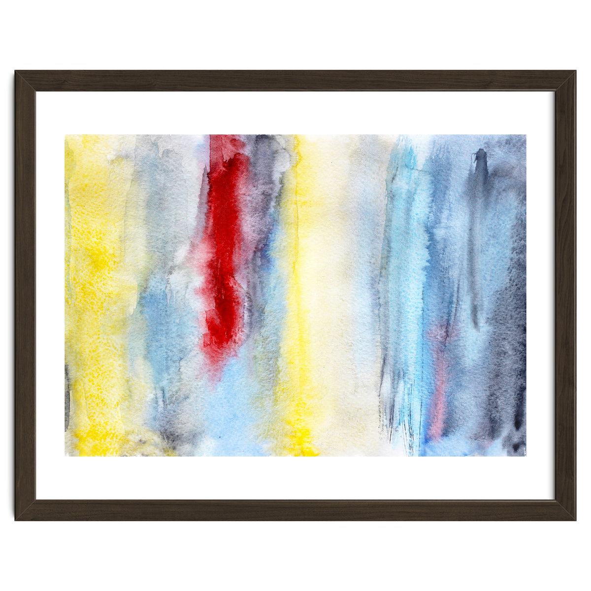 Touch of red || abstract watercolor