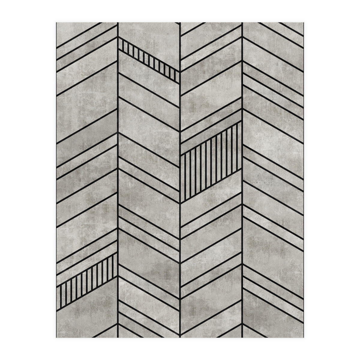 Concrete Chevron Pattern (Print Only)