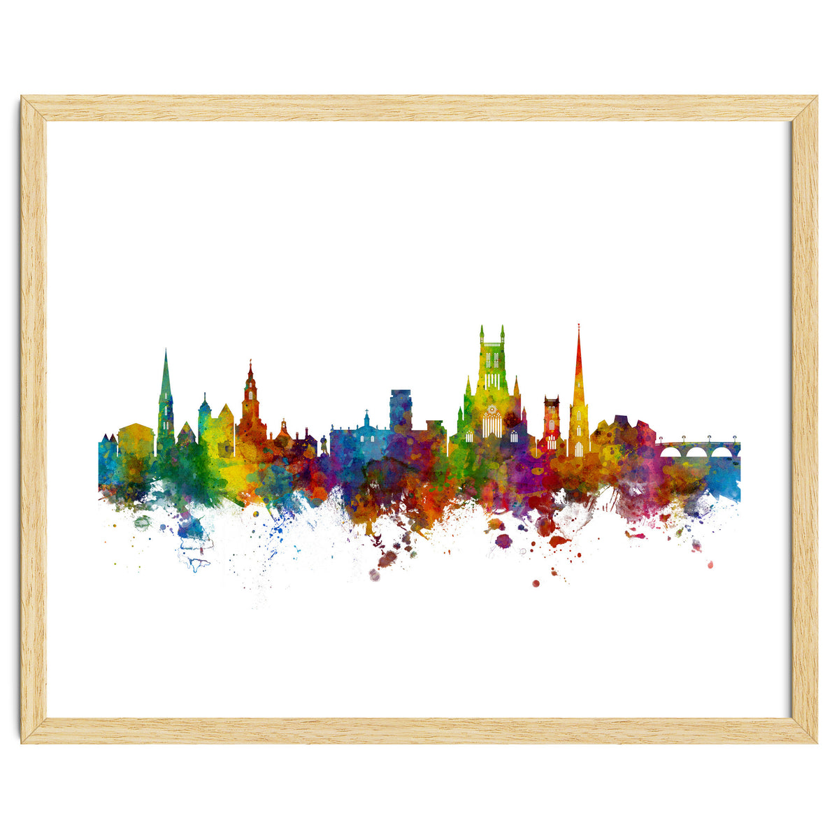 Worcester England Skyline