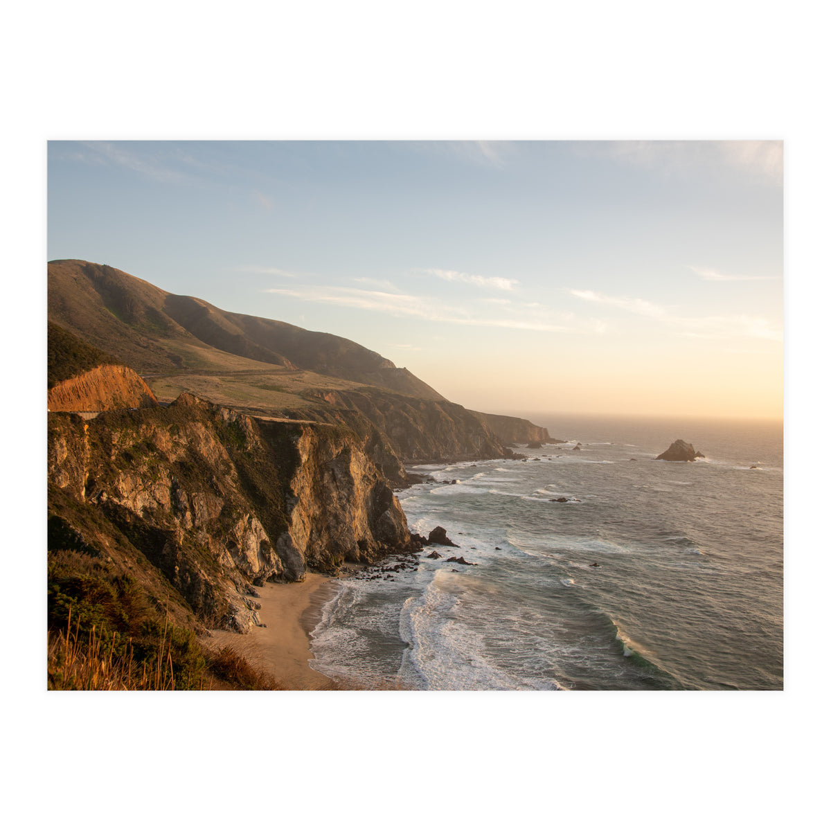 Big Sur Coastline Sunset (Print Only)