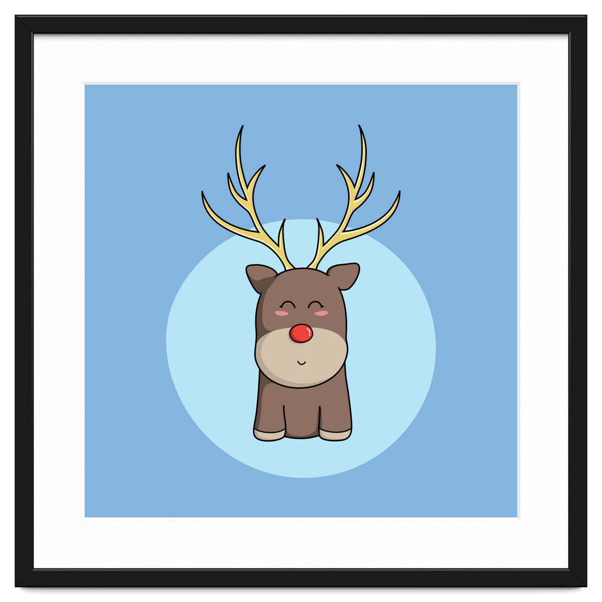 Kawaii Cute Christmas Reindeer