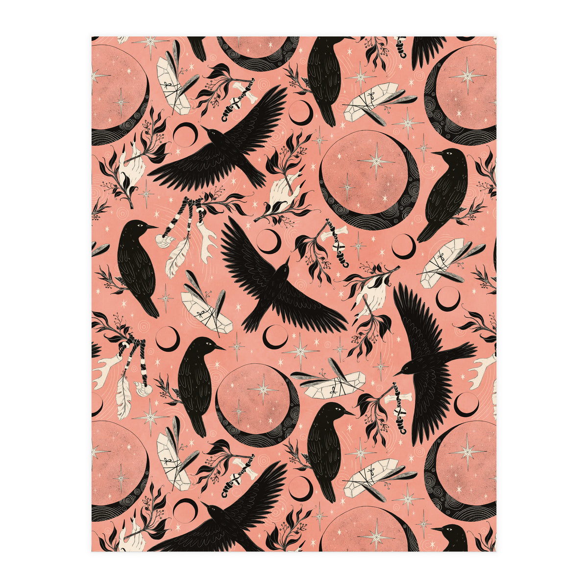 Raven Tarot Pink (Print Only)