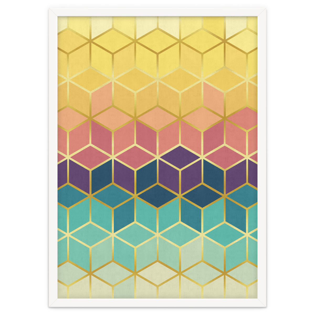 Colorful and golden pattern I