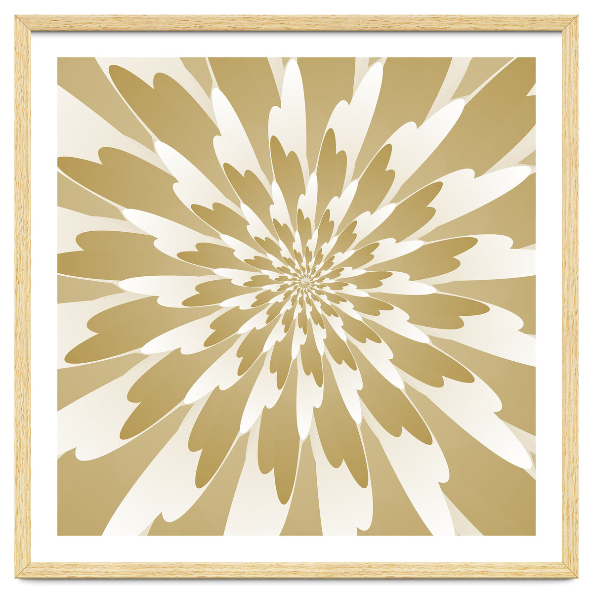 Spiral Flower Design Art