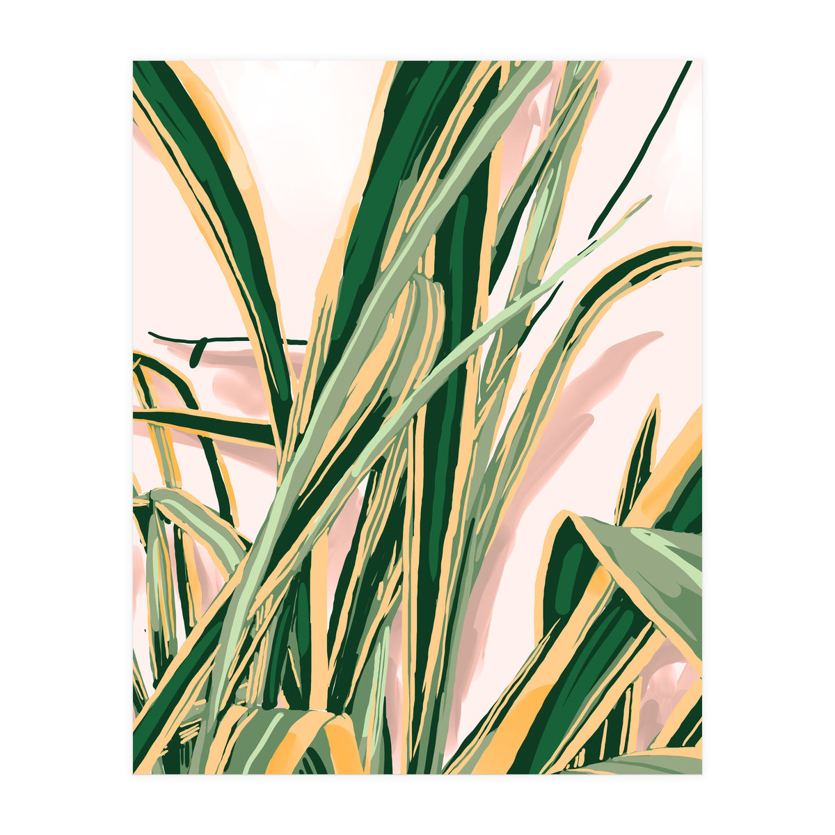 Blush Botanical Unfolding (Print Only)