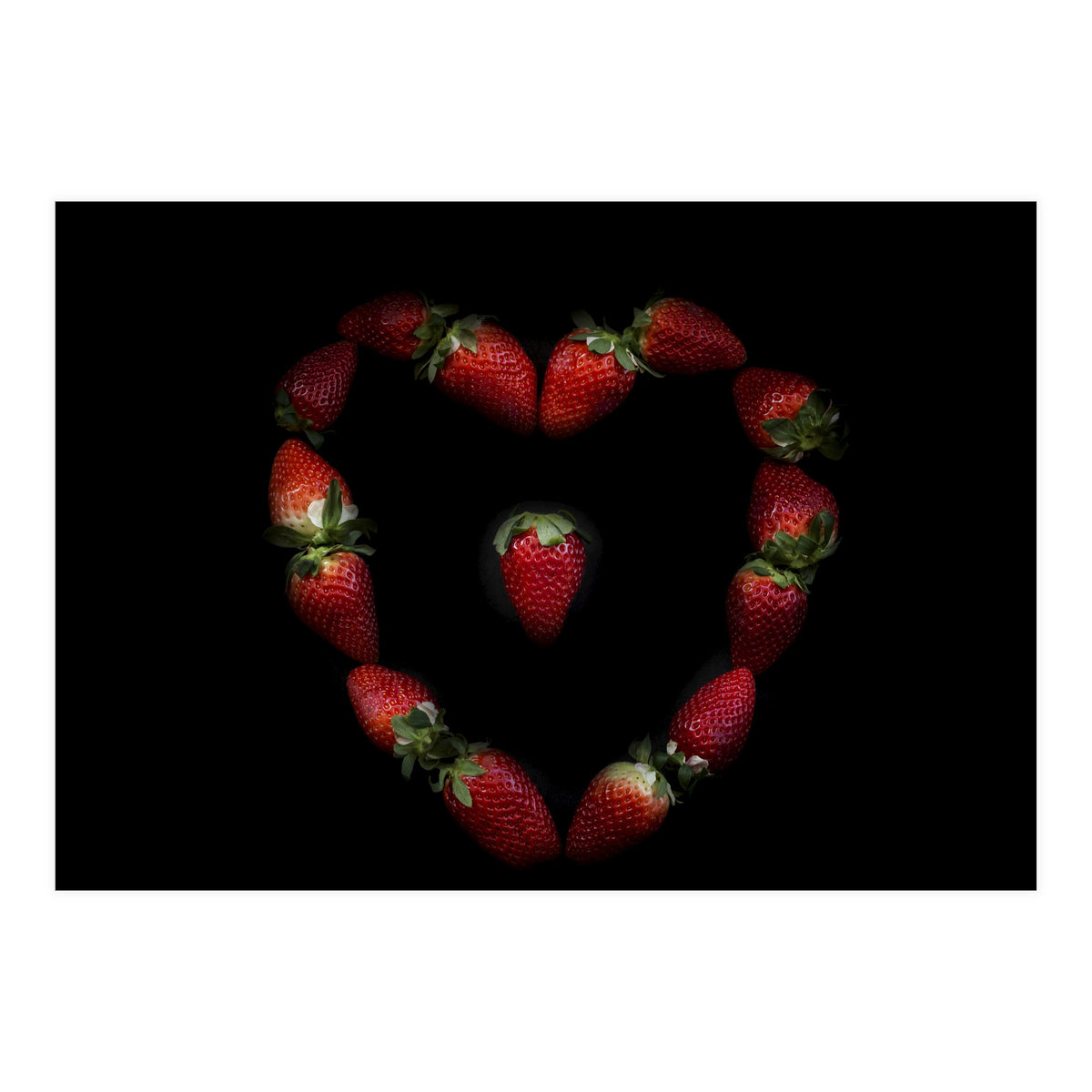 Heart of strawberries (Print Only)