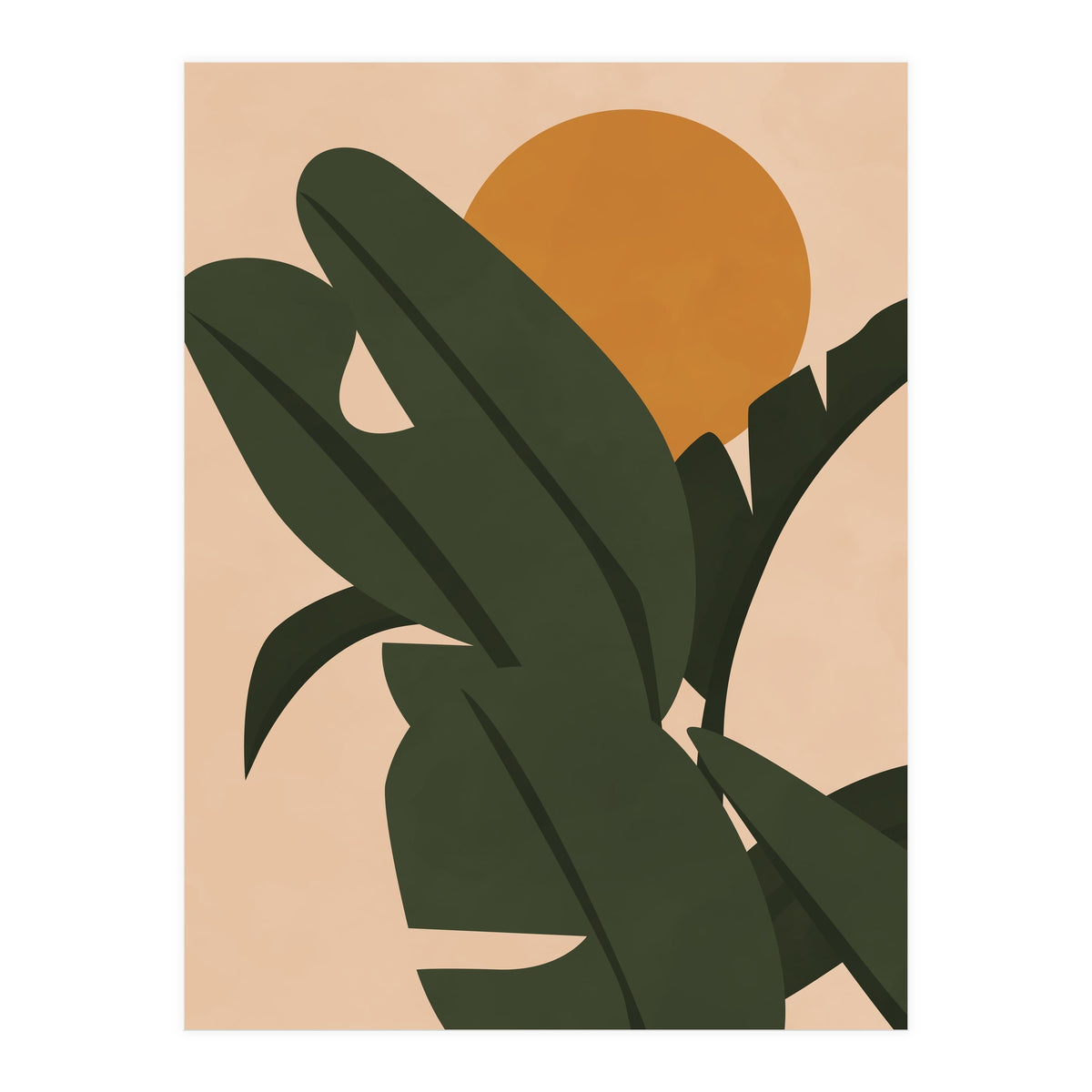 Banana Leaves Boho Style (Print Only)