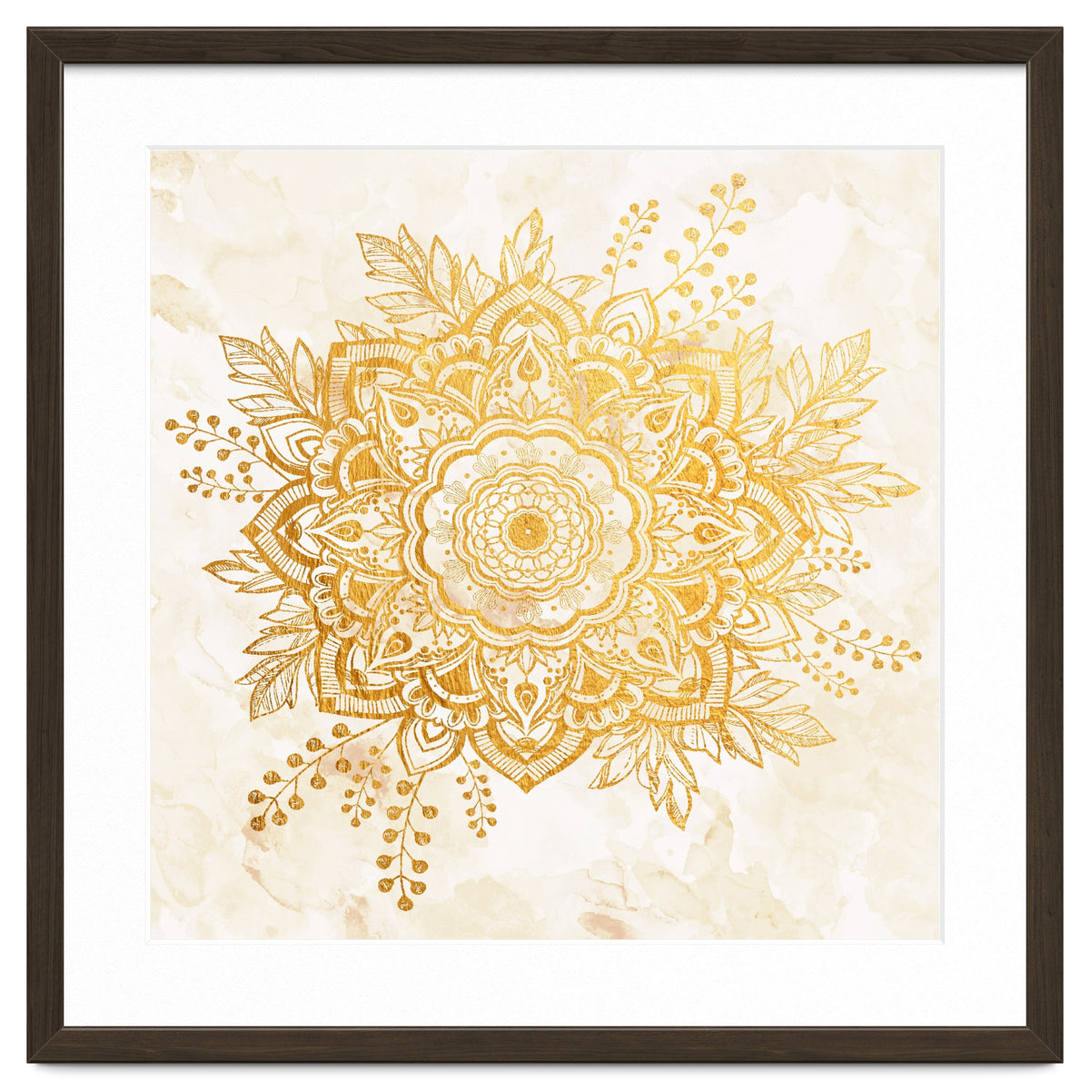 Queen Starring of Mandala-Gold Sunflower II
