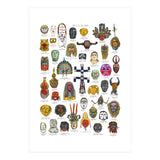 Masks Of The World (Print Only) thumbnail