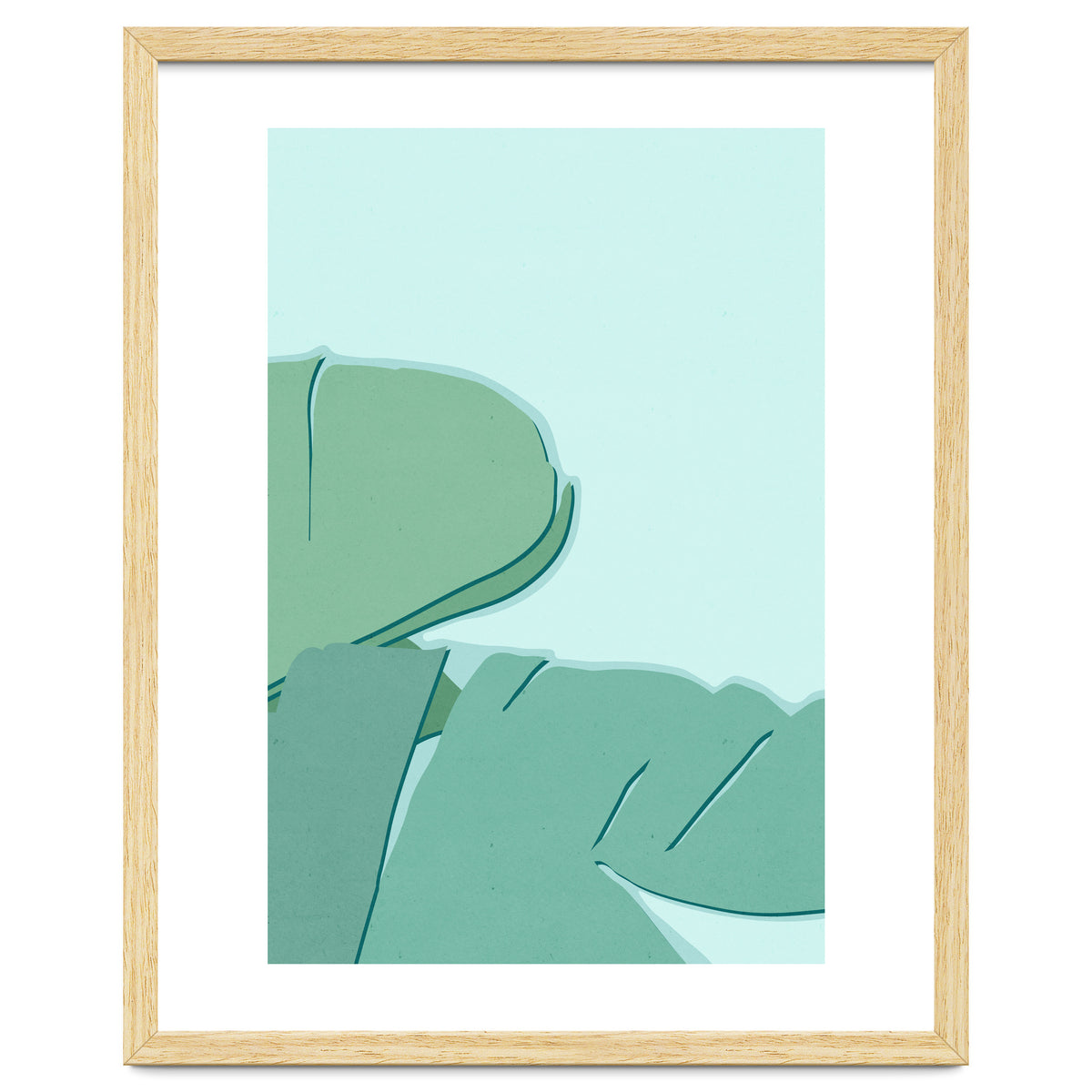 Abstract Banana Leaves Two - Greener Eden