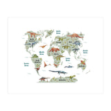 Dinosaur World Map  (Print Only) thumbnail
