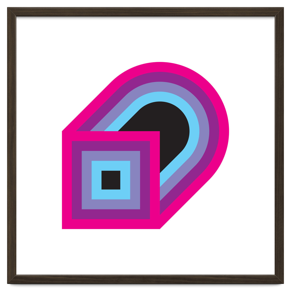 Geometric Shapes No. 41 - purple, blue & lilac