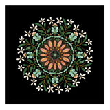 Floral Mandala | Black (Print Only) thumbnail