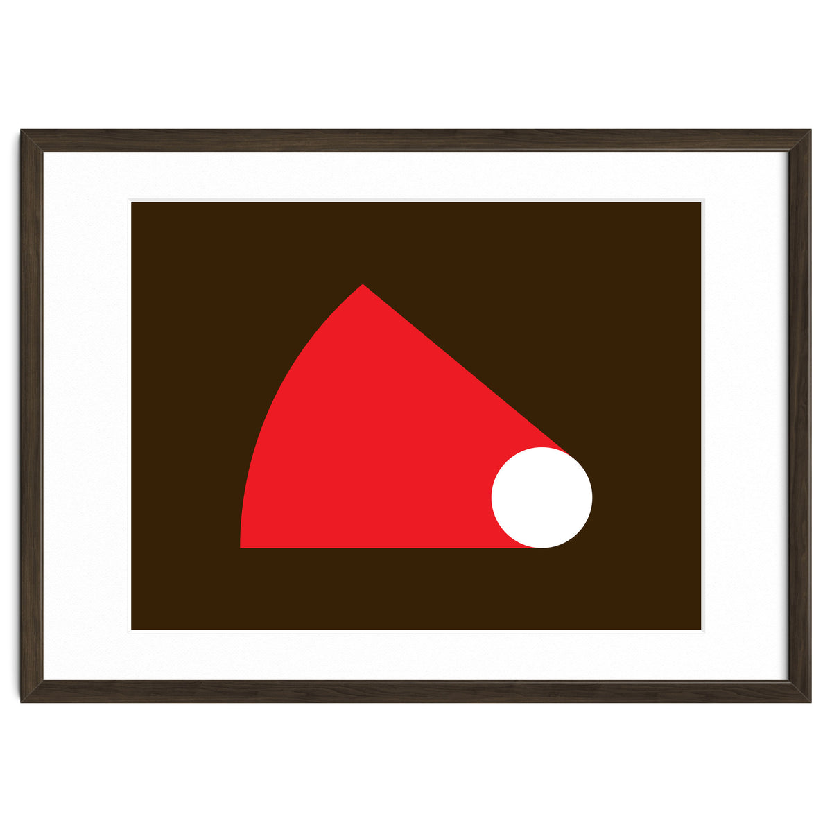 Geometric Shapes No. 51 - red & brown