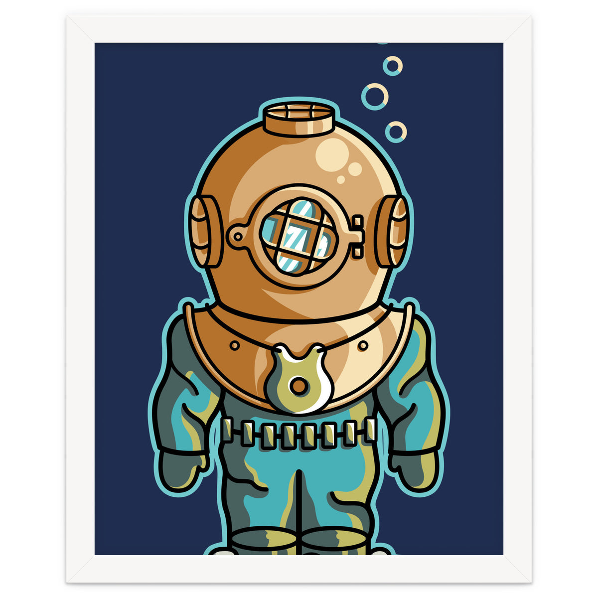 Cute Deep Sea Diver