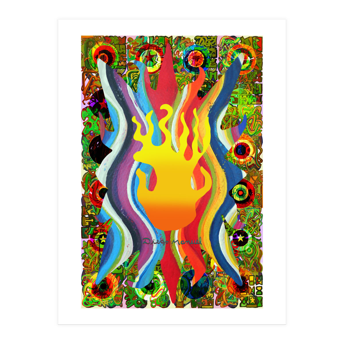 Fuego Y Graffiti 8 (Print Only)