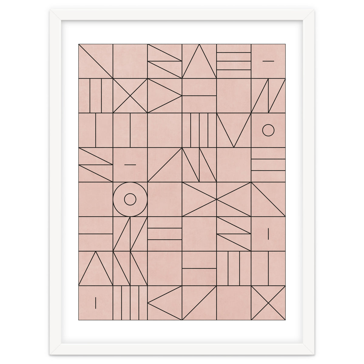 My Favorite Geometric Patterns No.2 - Pale Pink
