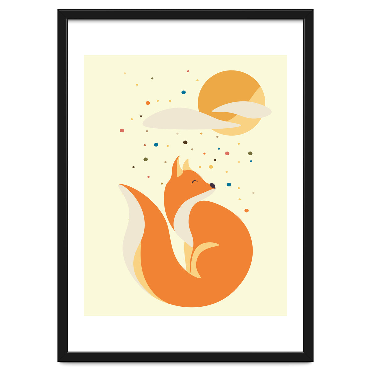 Foxy felt with the heart