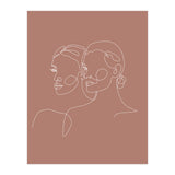 Double woman line-b (Print Only) thumbnail