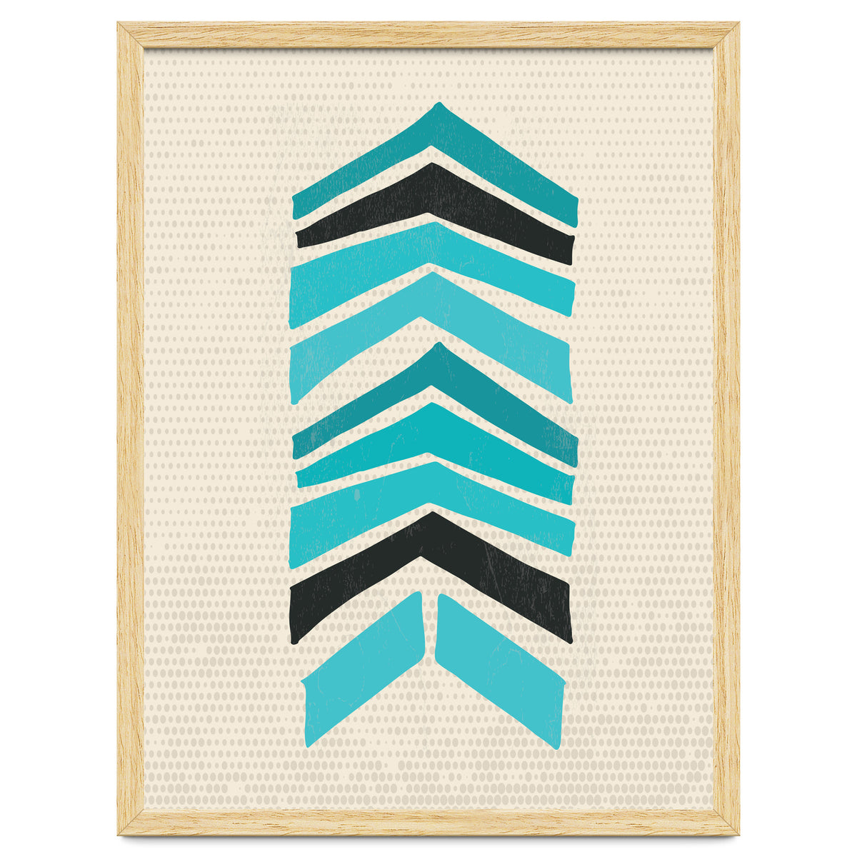 Retro Chevron Print Blue Variation