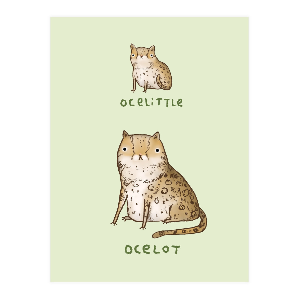 Ocelittle Ocelot (Print Only)