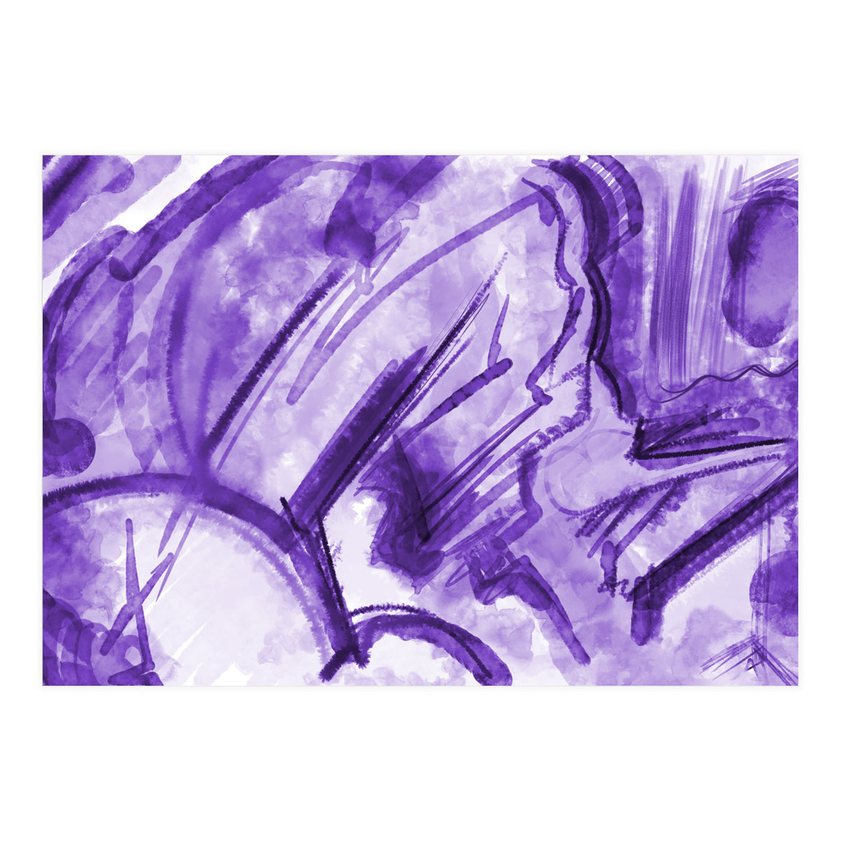 Purple And Purple (Print Only)