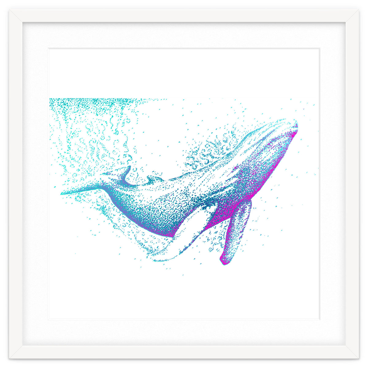 Diving Blue Whale