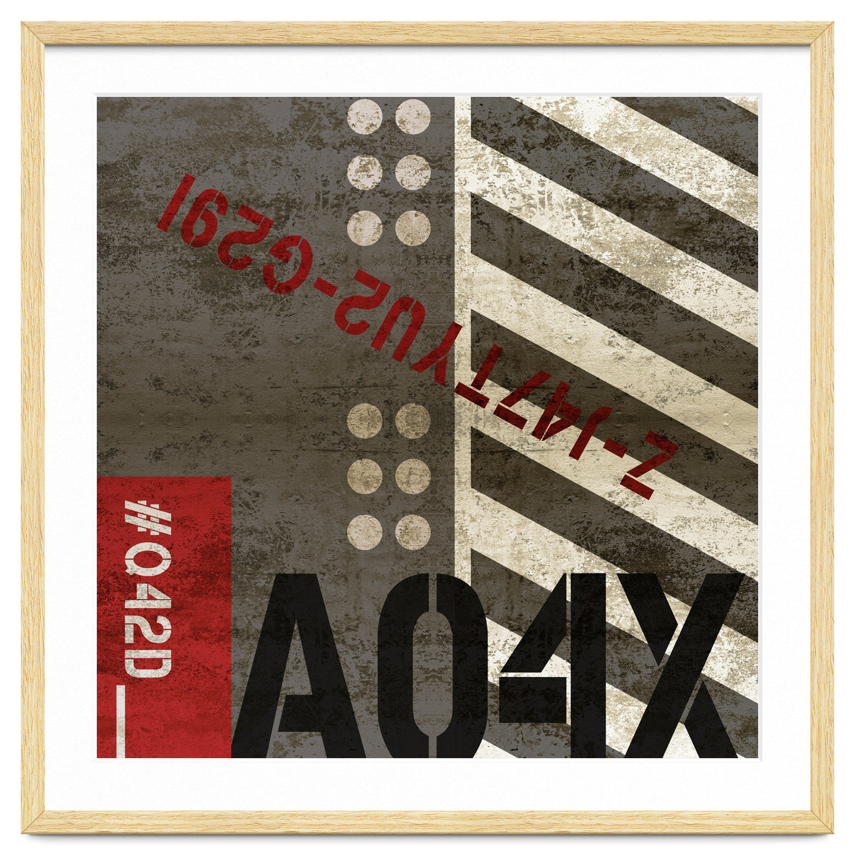 Abstract Industrial Grey Stripes