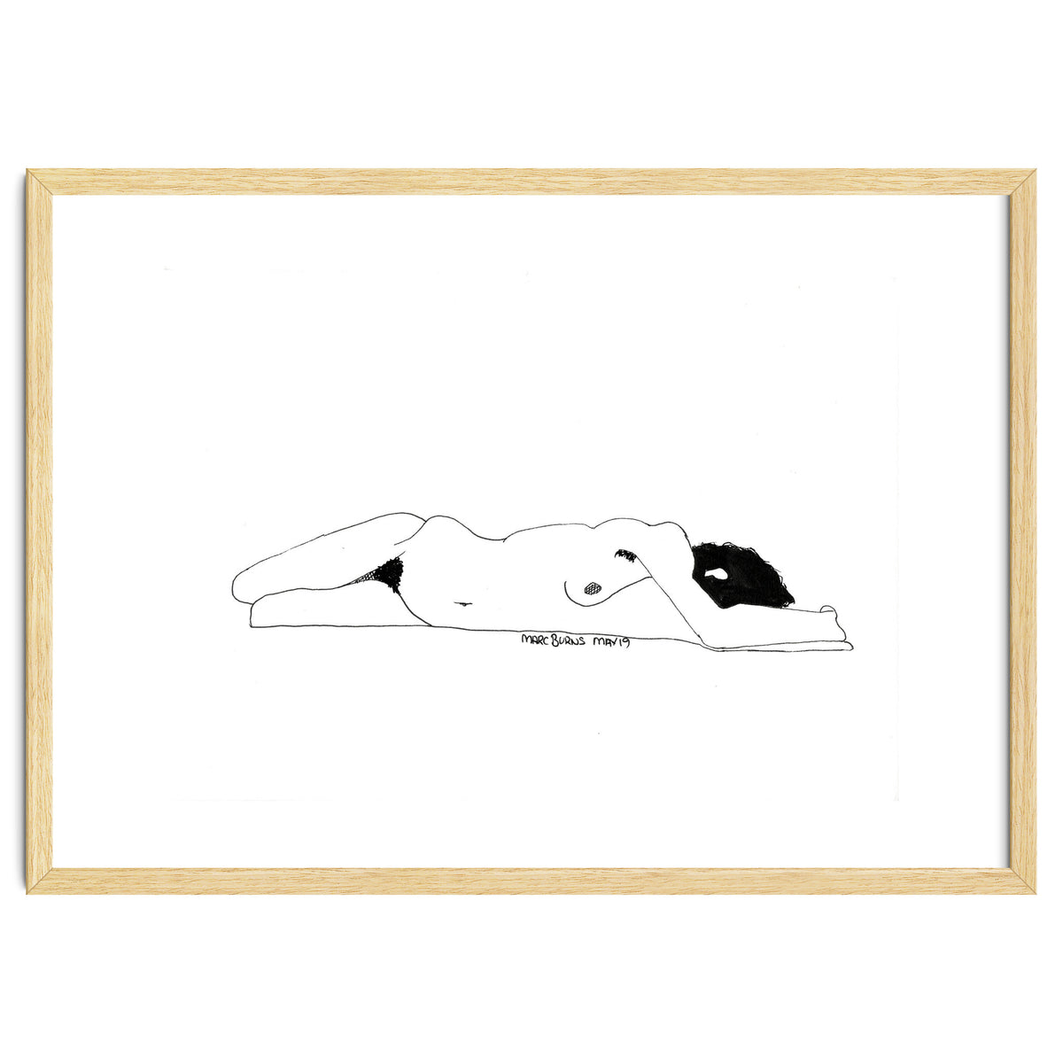 Untitled #1 - Lying nude figure