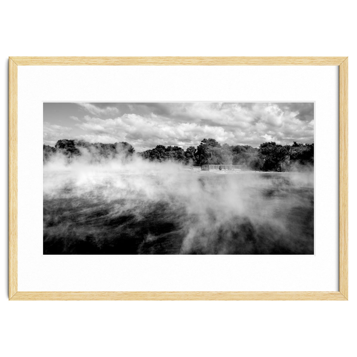 Vapors in Rotorua, New Zealand Art Print