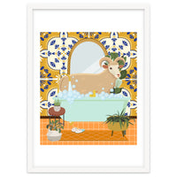 Ram Bathing in Moroccan Style Bathroom