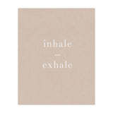 Inhale Exhale Beige Yoga (Print Only) thumbnail
