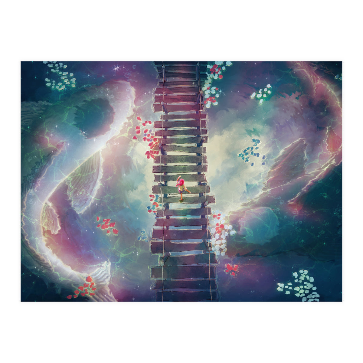 Walking Through Sun, Moon, and Stars (Print Only)